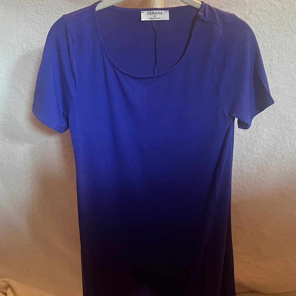 Zenana Outfitters Women's Short Sleeve Blue Top
